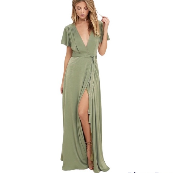 Lulus Dresses & Skirts - Lulus City Of Stars Sage Brush Maxi Dress